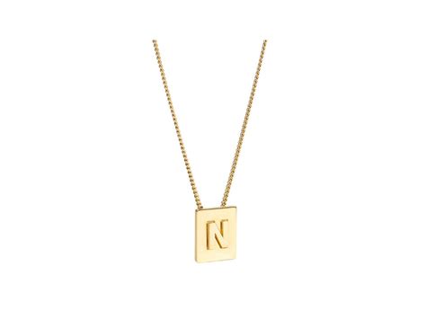 celine necklace alphabet k|Alphabet K Necklace in Brass with Gold finish .